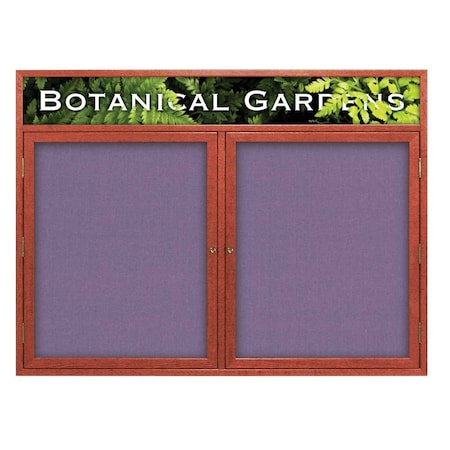 United Visual Products Open Faced Traditional Rounded Corkboard UV642ARC-BRONZE-FORBO